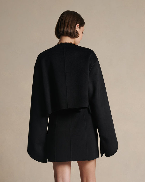 P. Johnson Rosie Cropped Jacket - Black