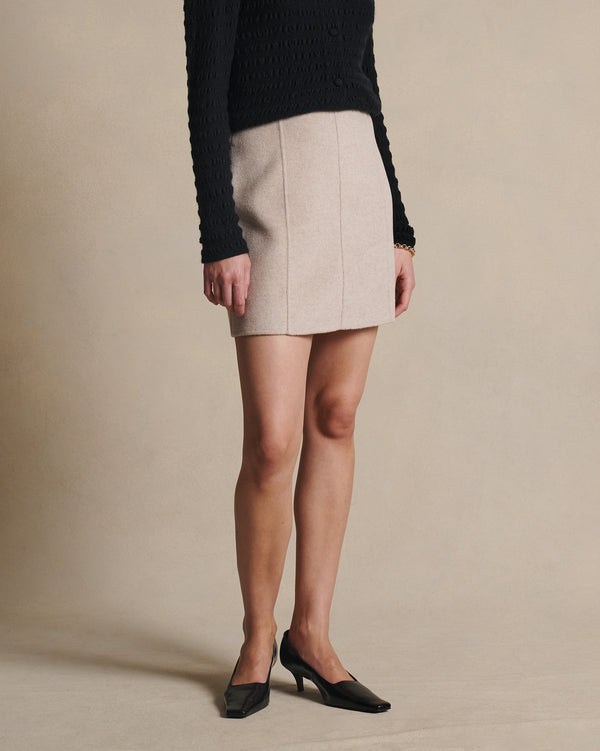P. Johnson Rosie Mini Skirt - Oat