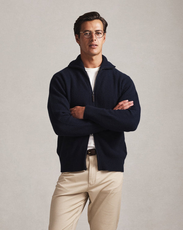 p. johnson Royal Cashmere Cardigan - Navy