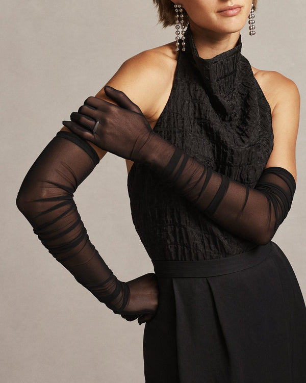 p. johnson Sheer Opera Glove - Black