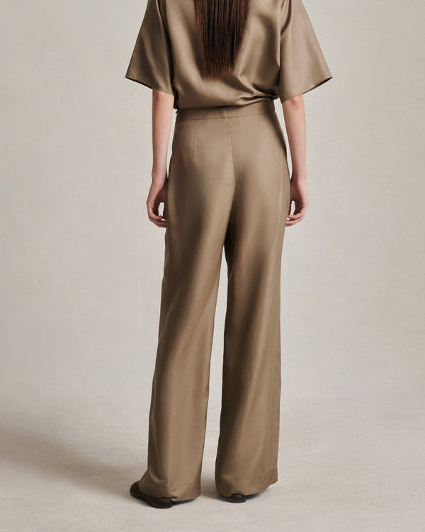 P. Johnson Sofia Trouser - Taupe Dupioni