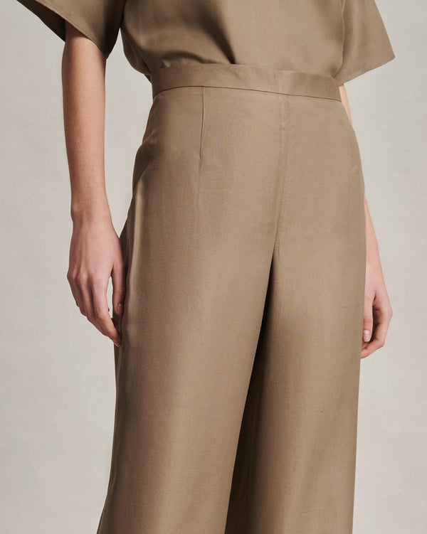 P. Johnson Sofia Trouser - Taupe Dupioni