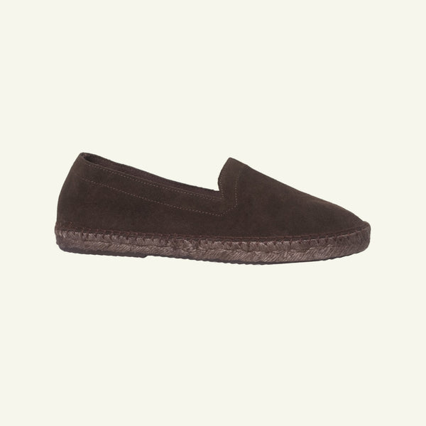 P. Johnson Suede Tonal Espadrille - Espresso