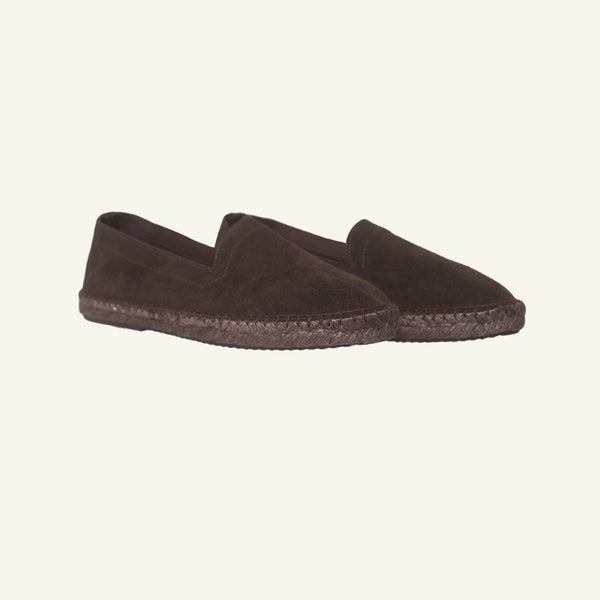 p. johnson Suede Tonal Espadrille - Espresso
