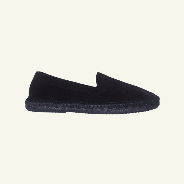 P. Johnson Suede Tonal Espadrille - Navy