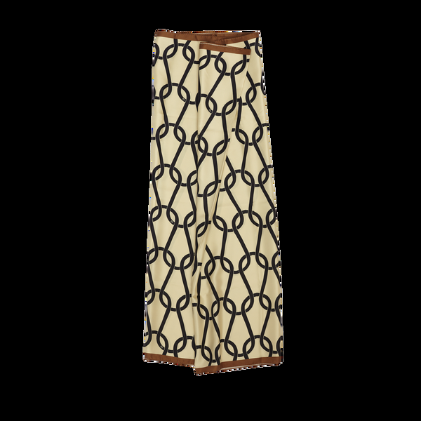 p. johnson Taupe Chainmail Silk Sarong