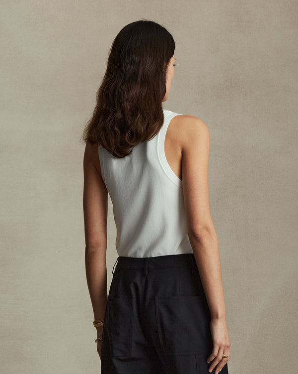 P. Johnson Tessa Tank - White