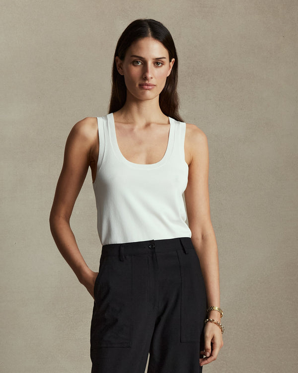 P. Johnson Tessa Tank - White