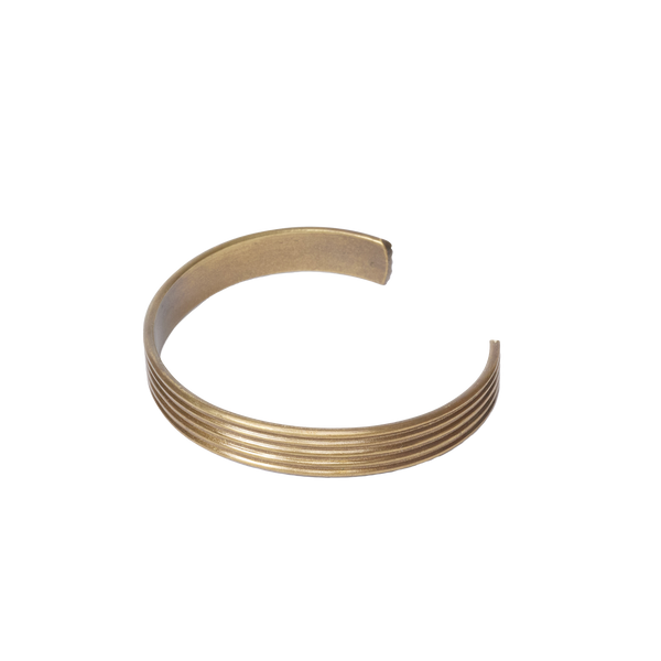 P. Johnson Thick Brass Bracelet