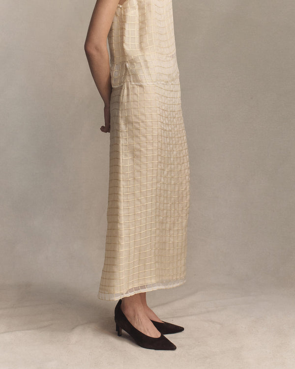 P. Johnson Tia Skirt - Gold Check