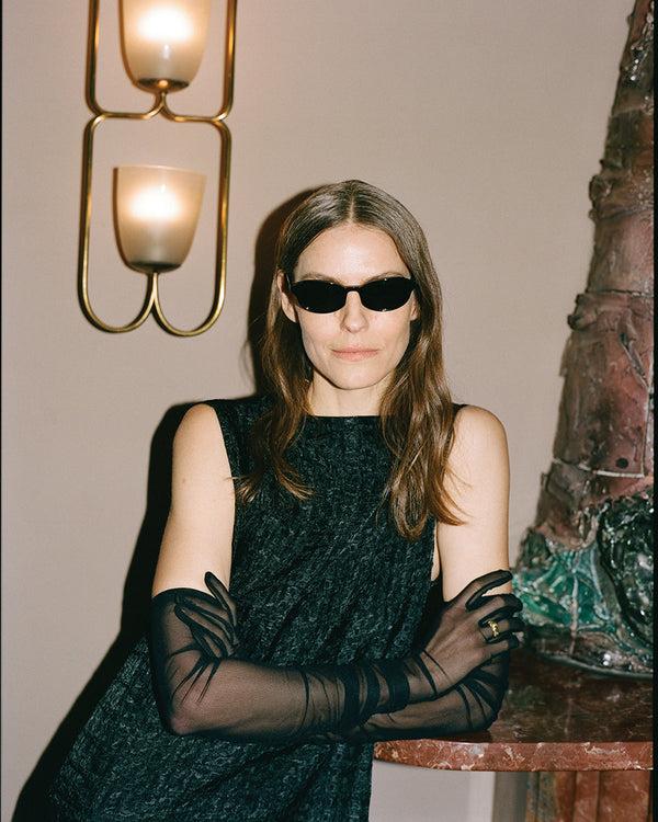 P. Johnson Tilda Black Sunglasses