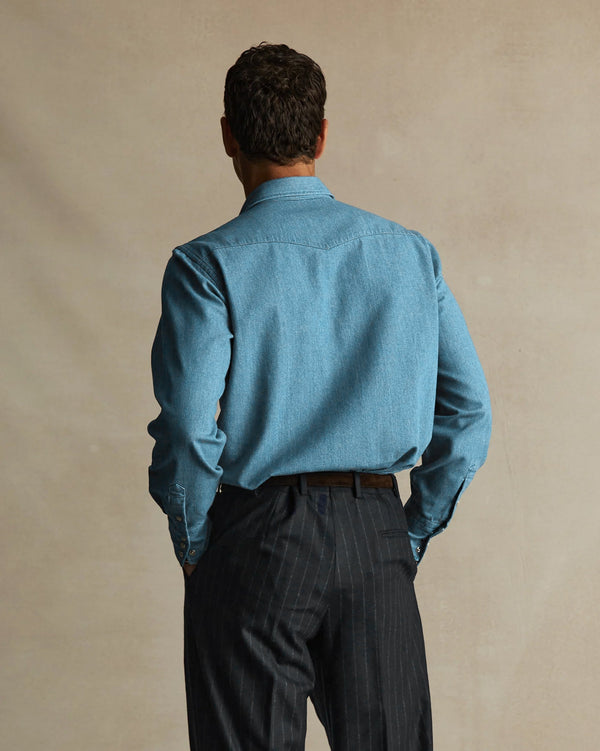 P. Johnson Western Shirt - Heavy Denim