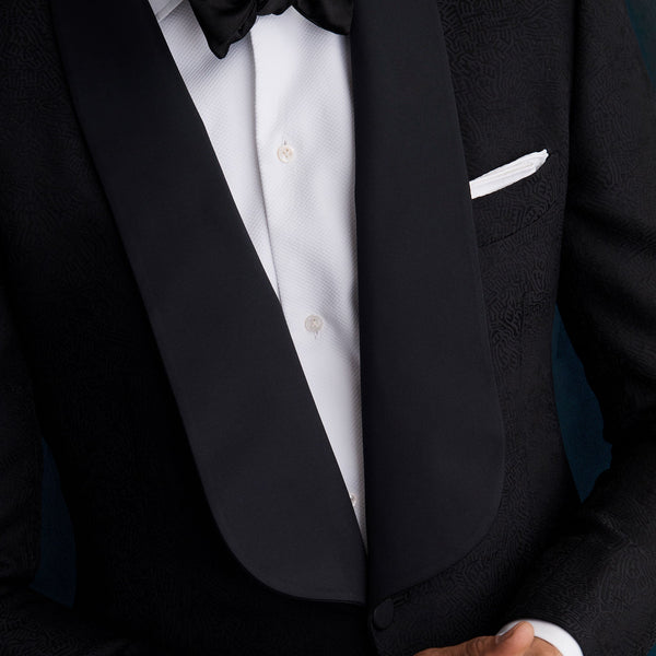 P. Johnson White Linen Pocket Square