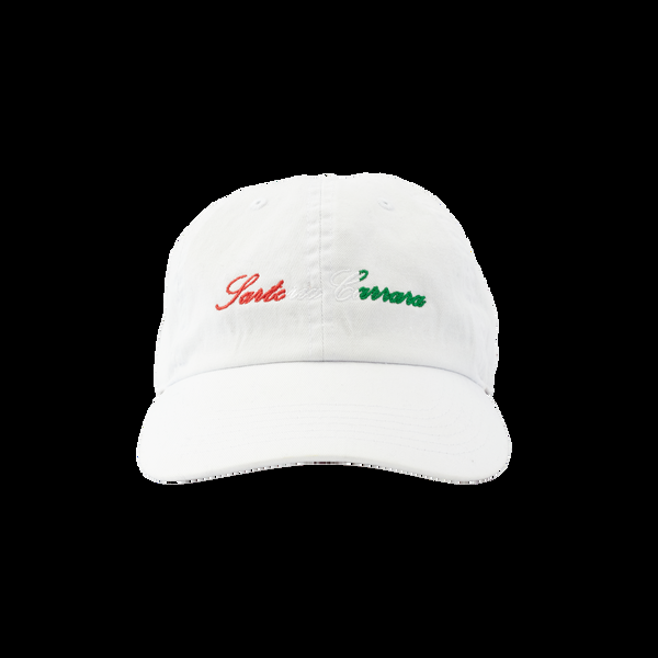 p. johnson White Sartoria Carrara Dad Cap