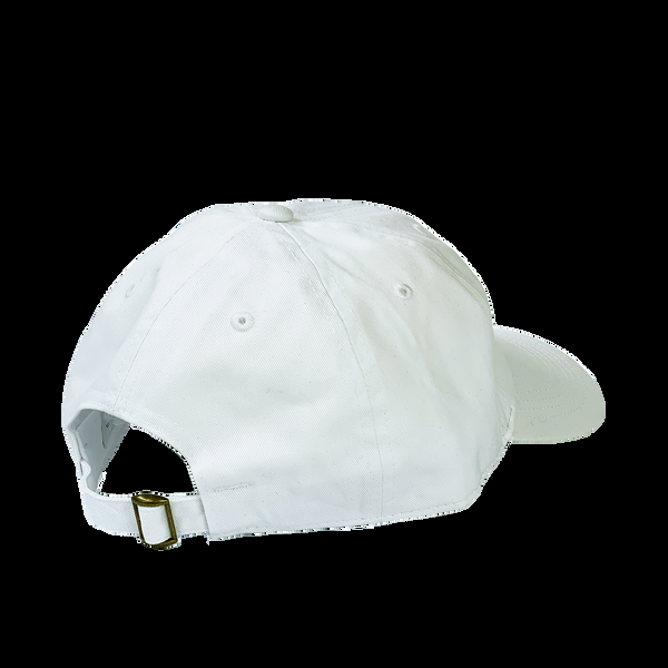 P. Johnson White Serif Dad Cap