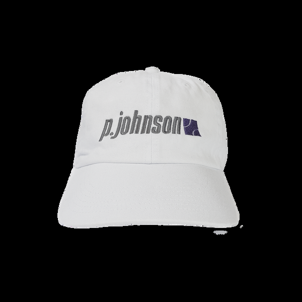p. johnson White Tennis Dad Cap
