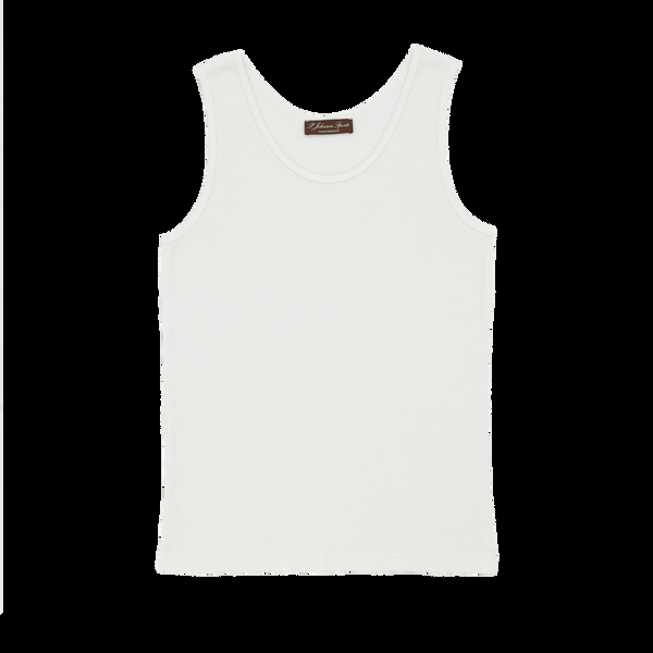 P. Johnson White Waffle Tank