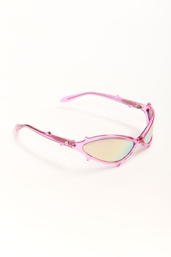 p.a.m. perks and mini BABY SPIKE - CRYSTAL PINK WITH PINK LENS