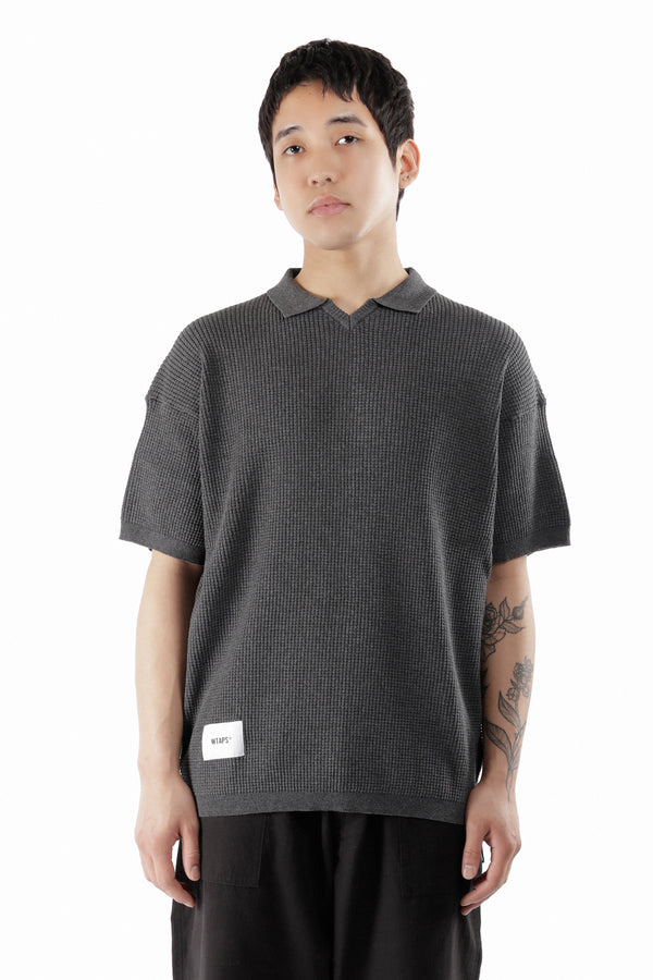 p.a.m. perks and mini DUP COTTON POLY KNITTED SWEATER GREY