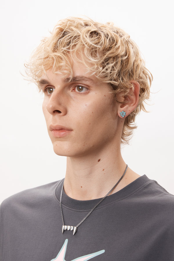 P.a.m. Perks And Mini FANGZ NECKLACE OXIDISED SILVER CPL