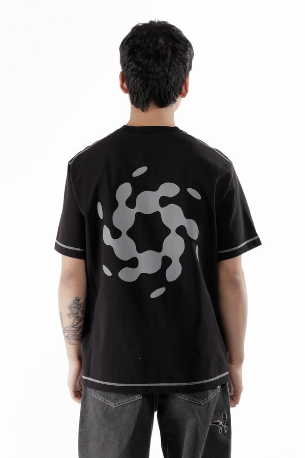P.a.m. Perks And Mini Info Stitch Organic T Shirt Black