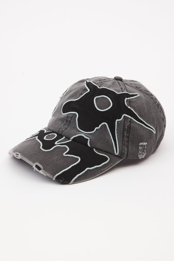 P.a.m. Perks And Mini LOCKE DENIM APPLIQUE BASEBALL CAP