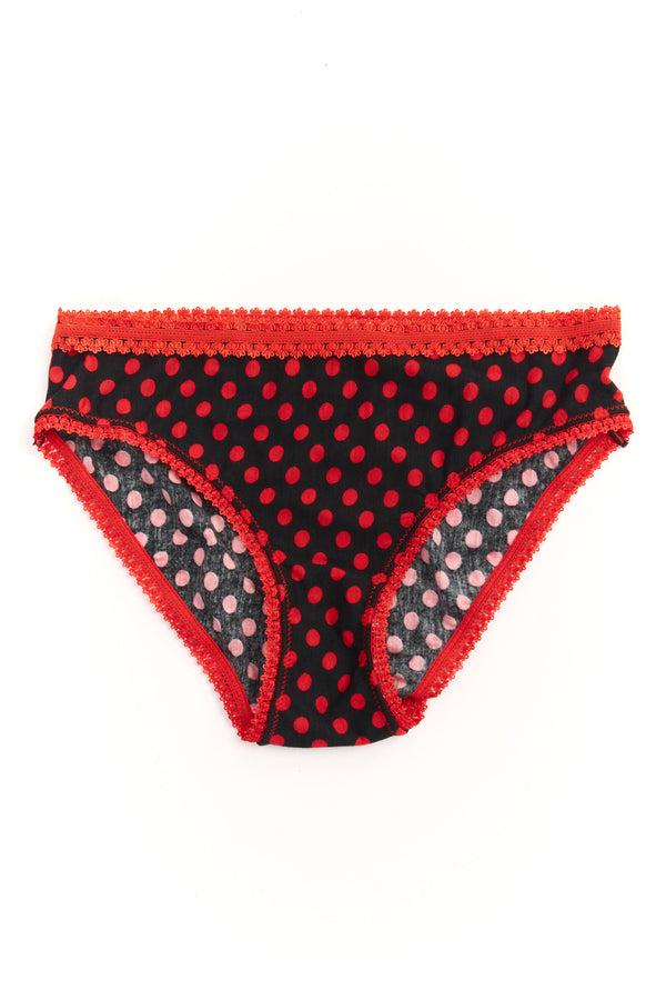 p.a.m. perks and mini MINNIE UNDERWEAR RED BLACK DOT