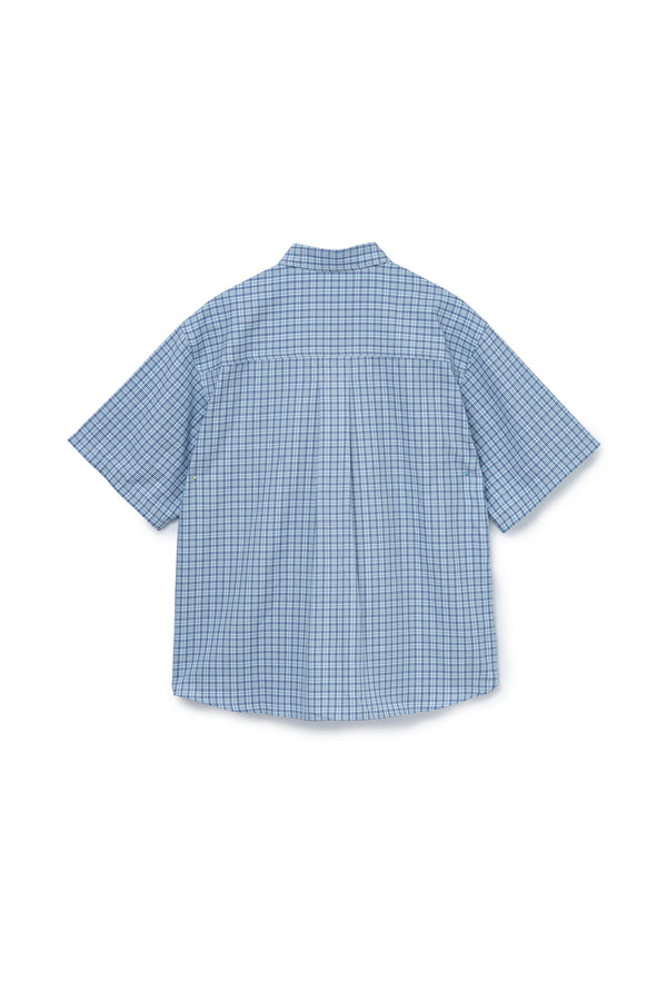P.a.m. Perks And Mini Multi Check S/S Shirt Light Blue