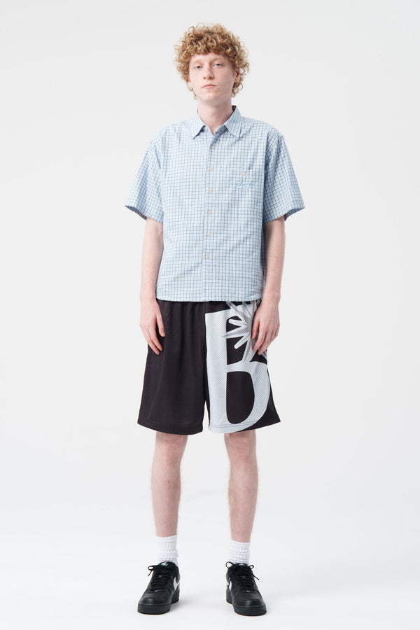 P.a.m. Perks And Mini Multi Check S/S Shirt Light Blue