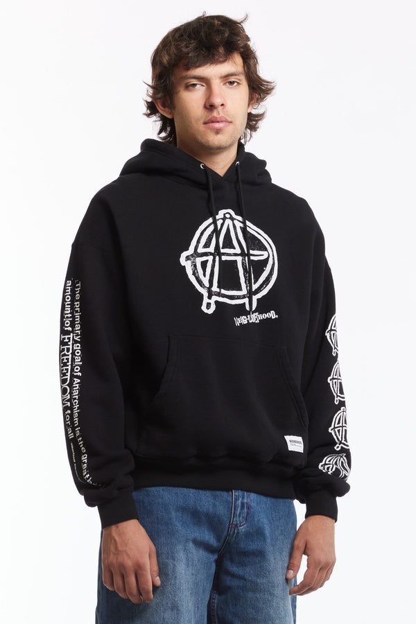 P.a.m. Perks And Mini NH X ANARCHIC ADJUSTMENT . SWEAT HOODIE LS BLACK