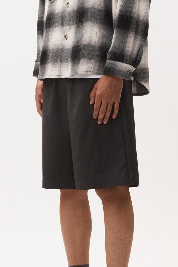 p.a.m. perks and mini A RUSSELL UNISEX SHORTS - GREY