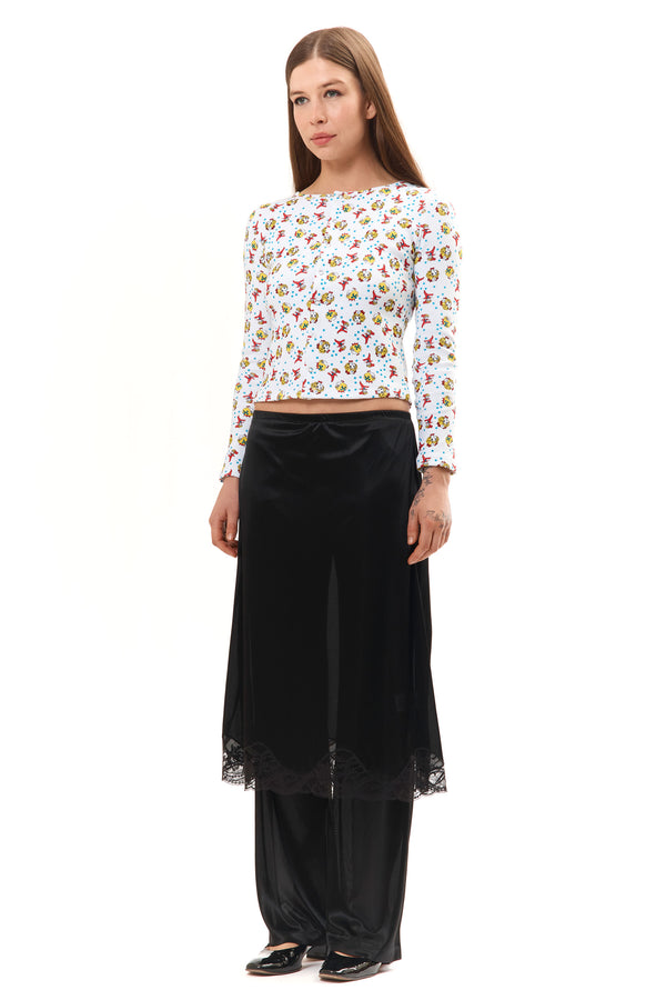 P.a.m. Perks And Mini BLACK LINGERIE TROUSER