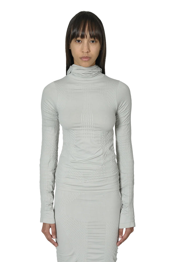 p.a.m. perks and mini Circular Hoodie Light Grey