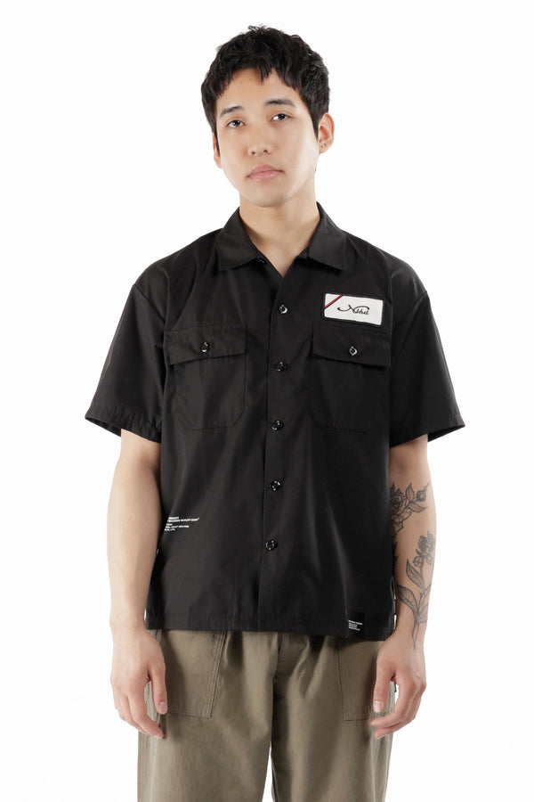 p.a.m. perks and mini CLASSIC WORK SHIRT SS-1 BLACK
