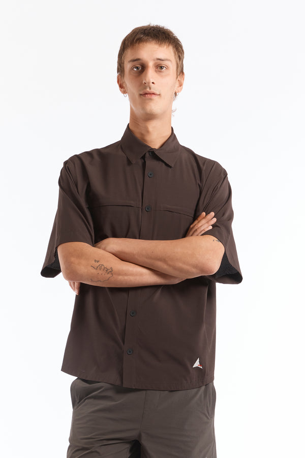 P.a.m. Perks And Mini Dot Air Shirt Dark Brown