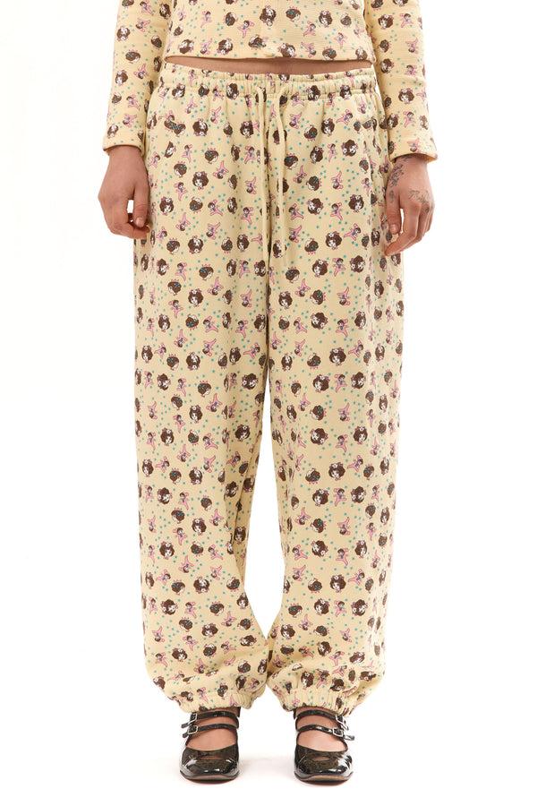 p.a.m. perks and mini GIRL BABY YELLOW JOGGERS