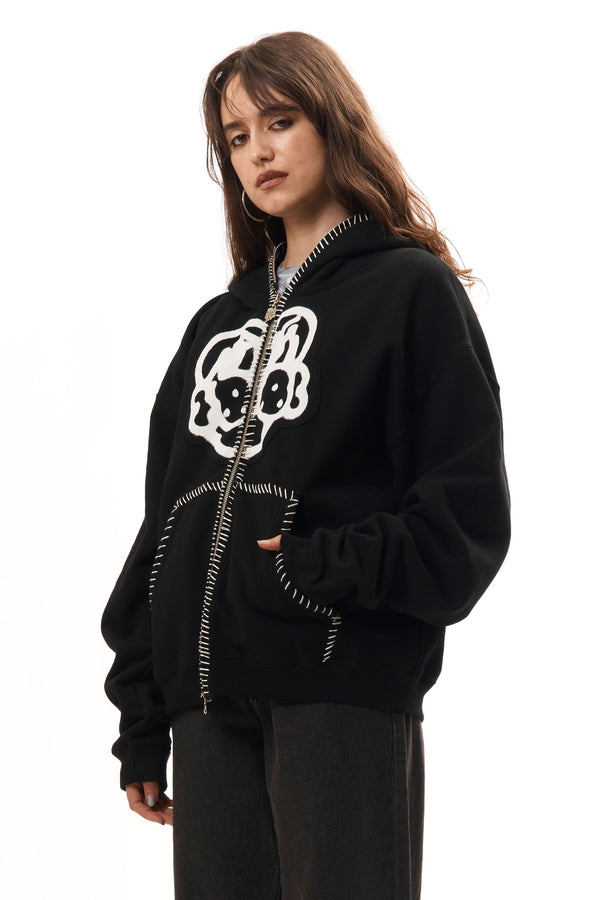 p.a.m. perks and mini HAND-STITCHED FULL ZIP HOODIE