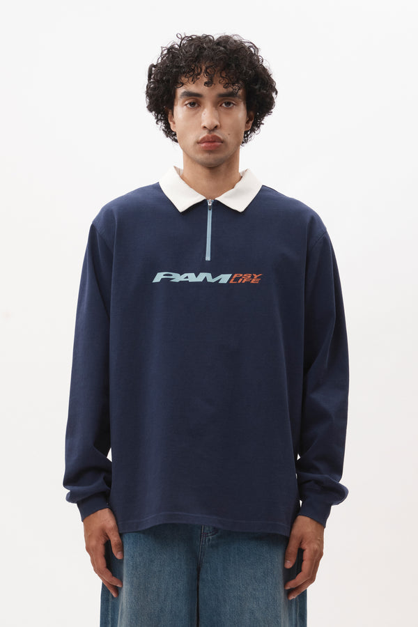 p.a.m. perks and mini HOWL HALF ZIP RUGBY TOP