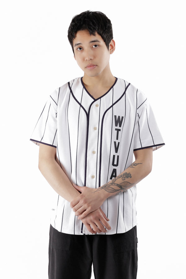 p.a.m. perks and mini LEAGUE COTTON SS SHIRT WHITE