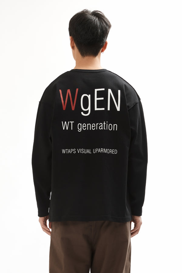 p.a.m. perks and mini LIM LS CREWNECK TEE BLACK