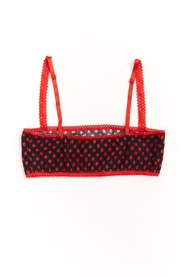 P.a.m. Perks And Mini MINNIE BRALETTE RED BLACK DOT