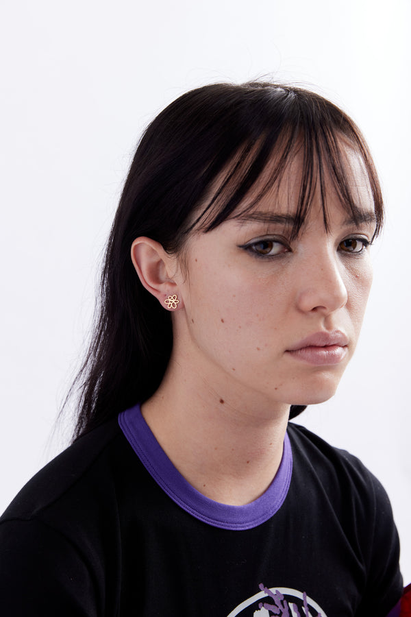 P.a.m. Perks And Mini OUTLINE GESTURE STUD - GOLD