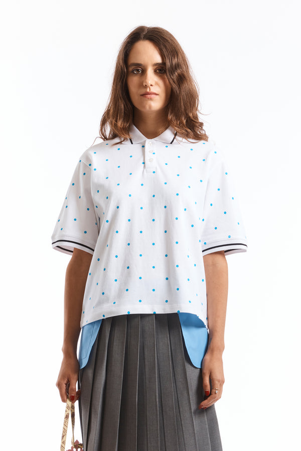 p.a.m. perks and mini POLKA DOTS POLO SHIRT