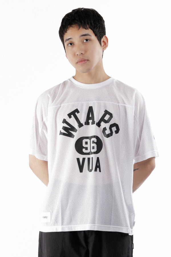 P.a.m. Perks And Mini QB SS POLY MESH T-SHIRT WHITE