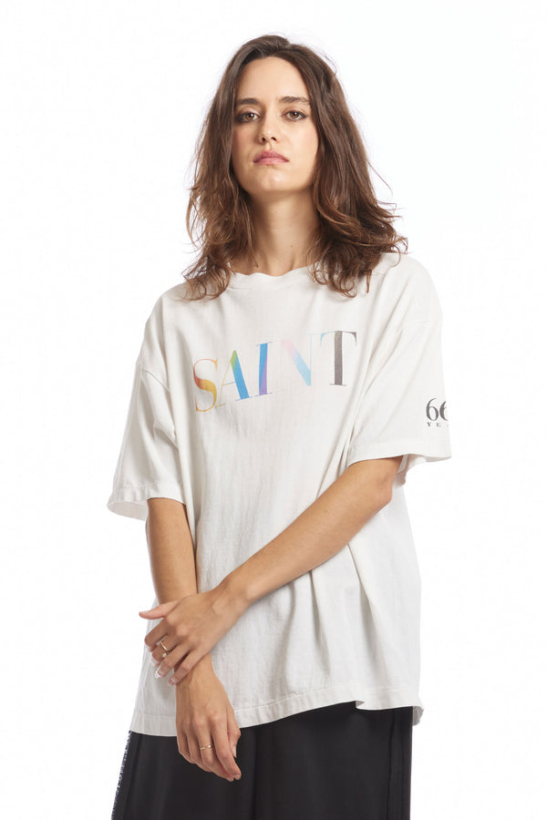 P.a.m. Perks And Mini RAINBOW SAINT SS TEE WHITE