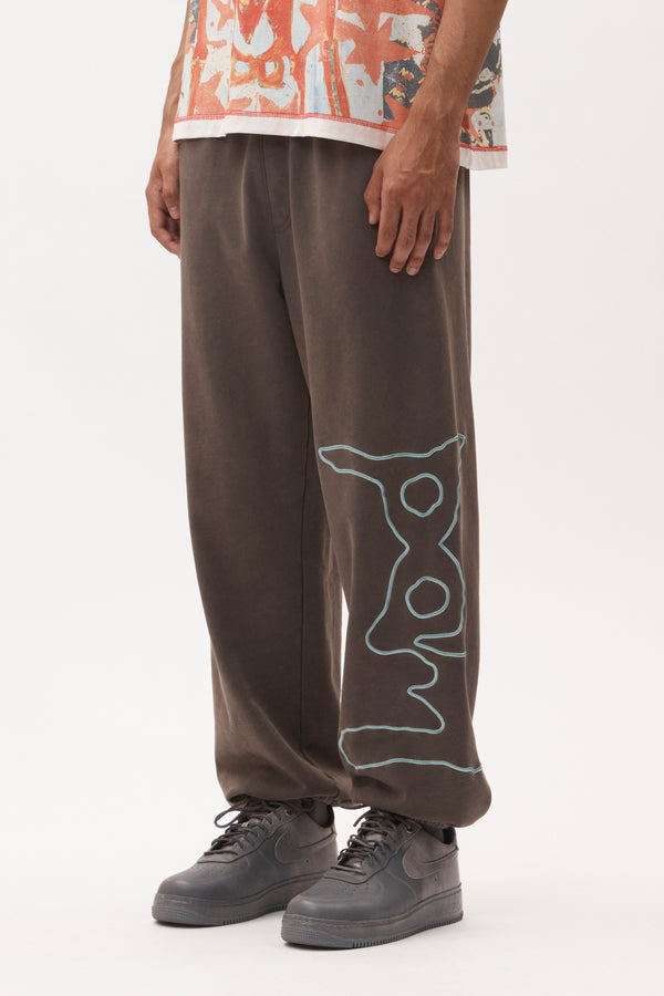 p.a.m. perks and mini SAND SCRIPT SWEATPANT