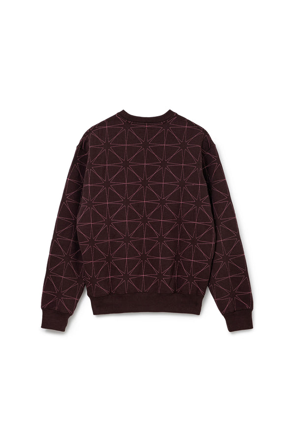 P.a.m. Perks And Mini Sparkle Stitched Crewneck Brown