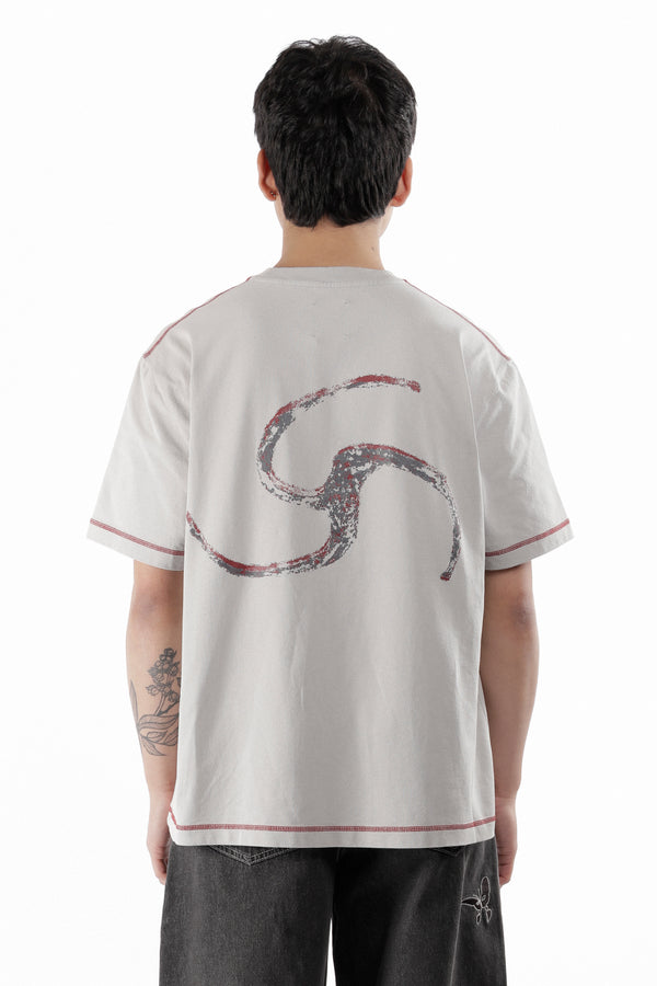 P.a.m. Perks And Mini Sticks Stitch Organic T Shirt Light Grey