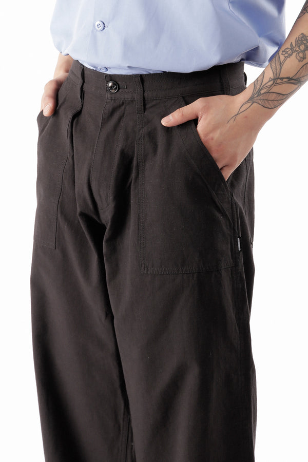 P.a.m. Perks And Mini WIDE BAKER PANTS WOVEN PANTS BLACK