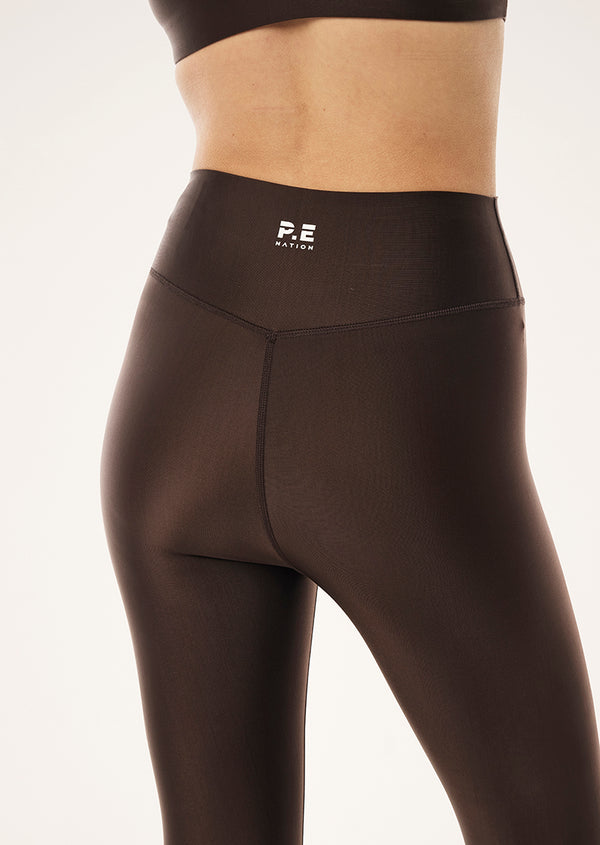 p.e nation Fairmont full length legging in espresso